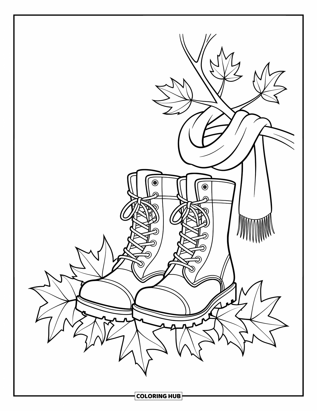 Coloriage d'automne pour enfants : Des champignons amusants dans une clairière avec un lapin et un écureuil à proximité