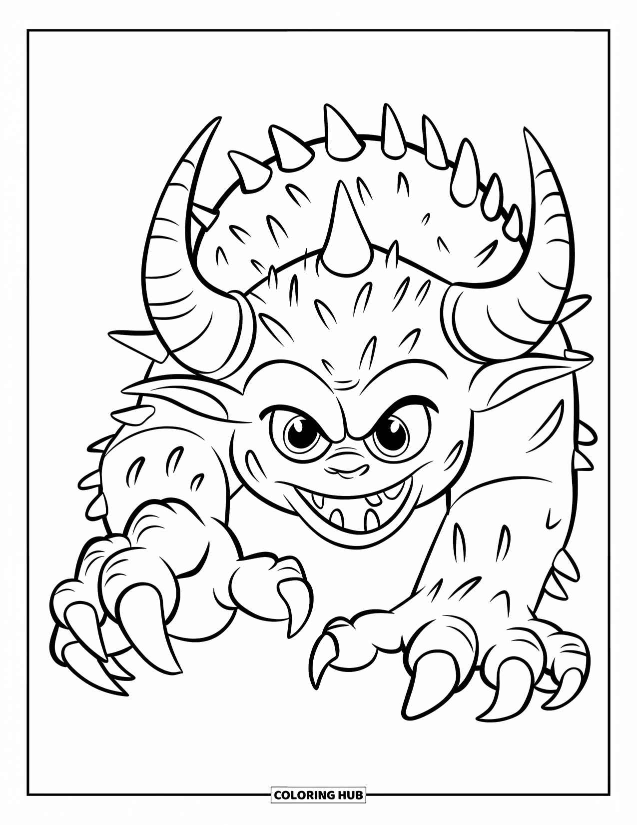 Kolorowanka na Halloween dla dzieci: Czarownica z teksturowaną miotłą szybuje w nocy nad drzewami i górami