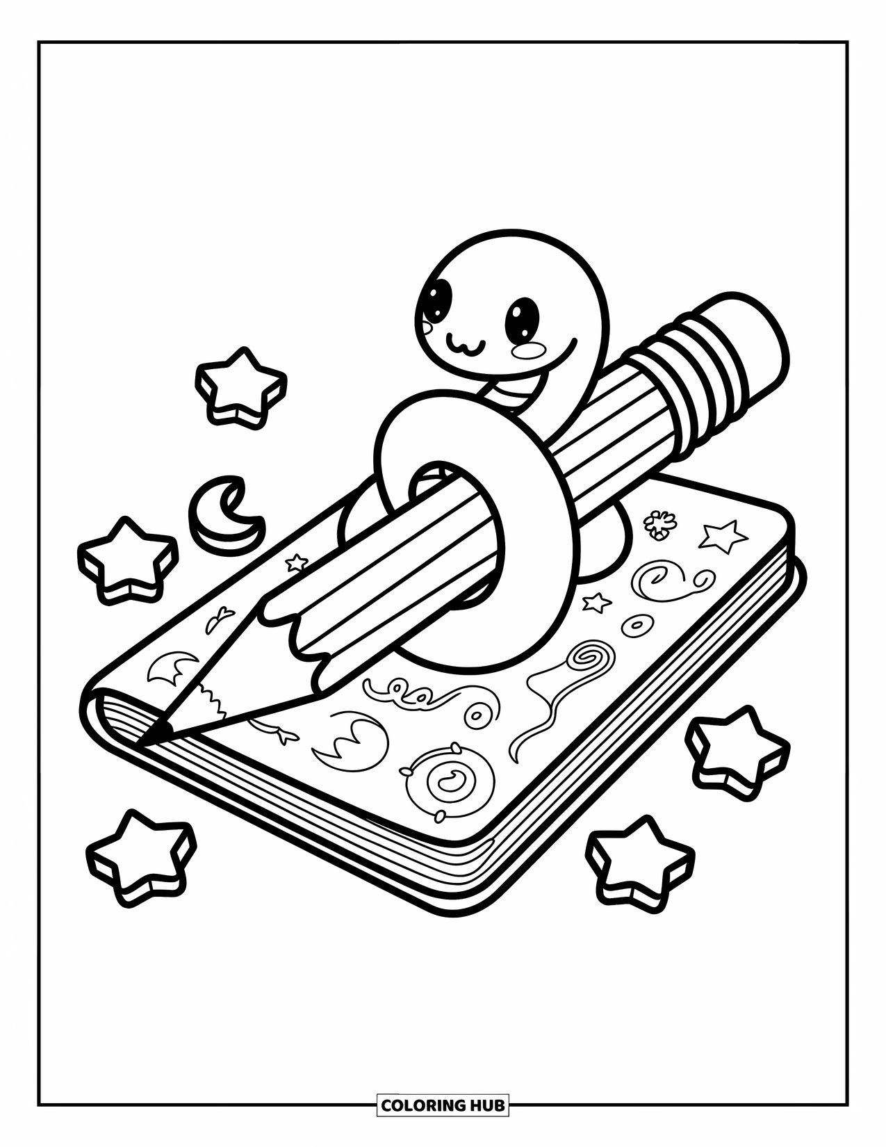 Kolorowanka z wężem dla dorosłych: Ciekawy wąż wygląda z koca piknikowego z małymi ciastkami, jagodami i ślimakiem imprezowym